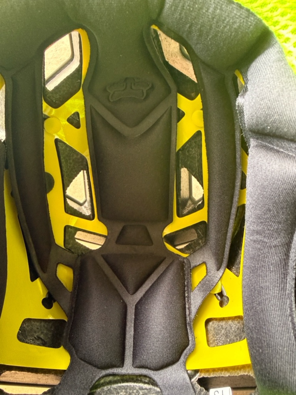 Fox Kids Full-Face Helmet in Neon Yellow and Gray - Picture 6 of 8